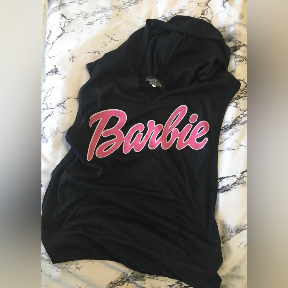 💎 3/$15 Barbie Hooded Black Tank